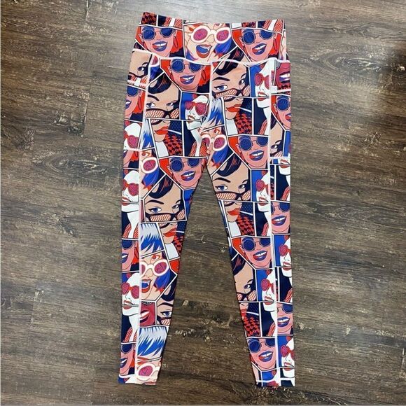 EXCELLENT CONDITION CONSTANTLY VARIED GEAR POP ART COMIC BOOK LEGGINGS SIZE XL - Picture 2 of 7